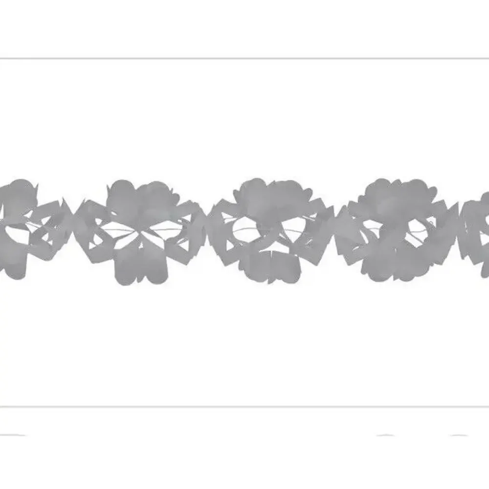 Creative Converting‎ Tissue Gray Garland Party Decor 10' Long Birthday Wedding